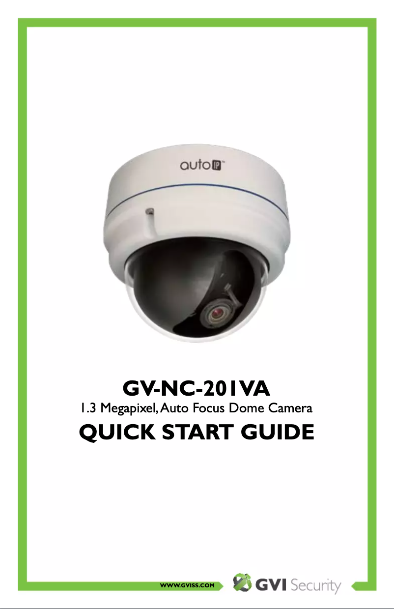 Página 1 del manual Manual de usuario GVI Security autoIP GV-NC-201VA