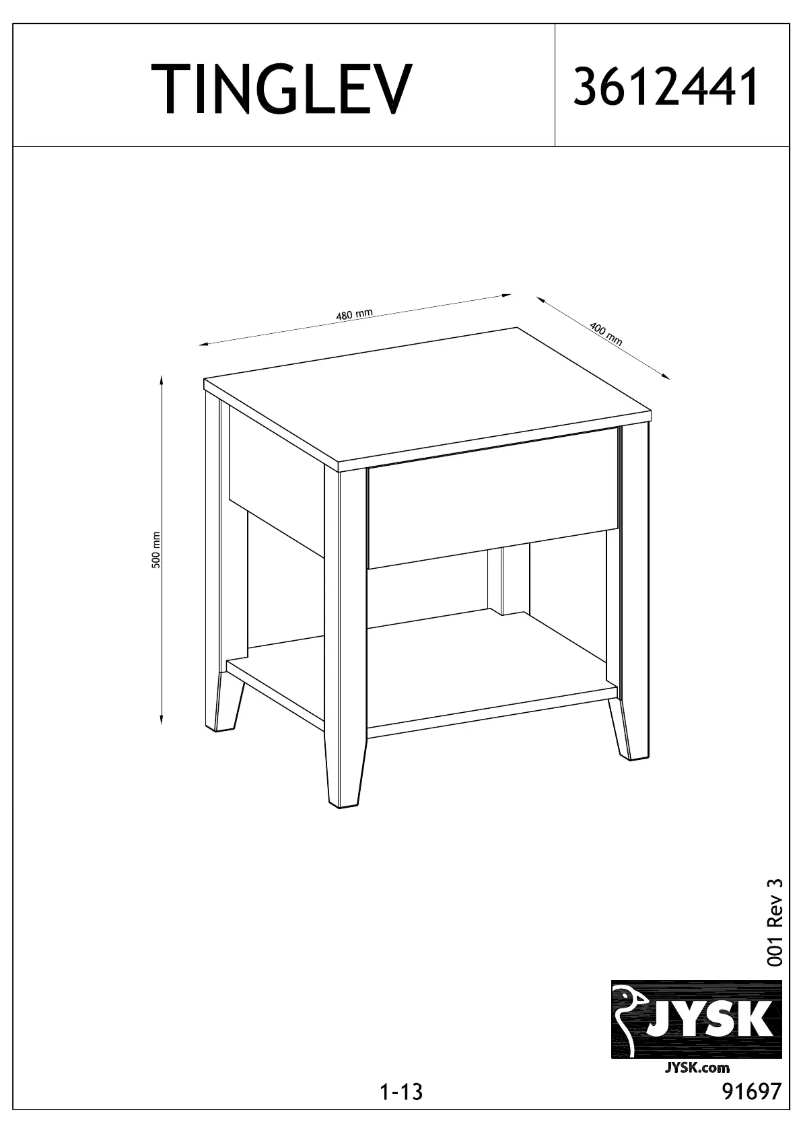 Image de la première page du manuel de l'appareil TINGLEV