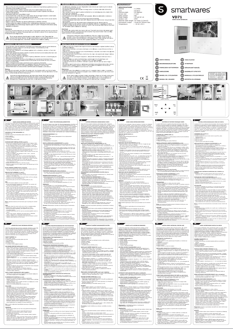 Page 1 de la notice Manuel utilisateur Smartwares IB60