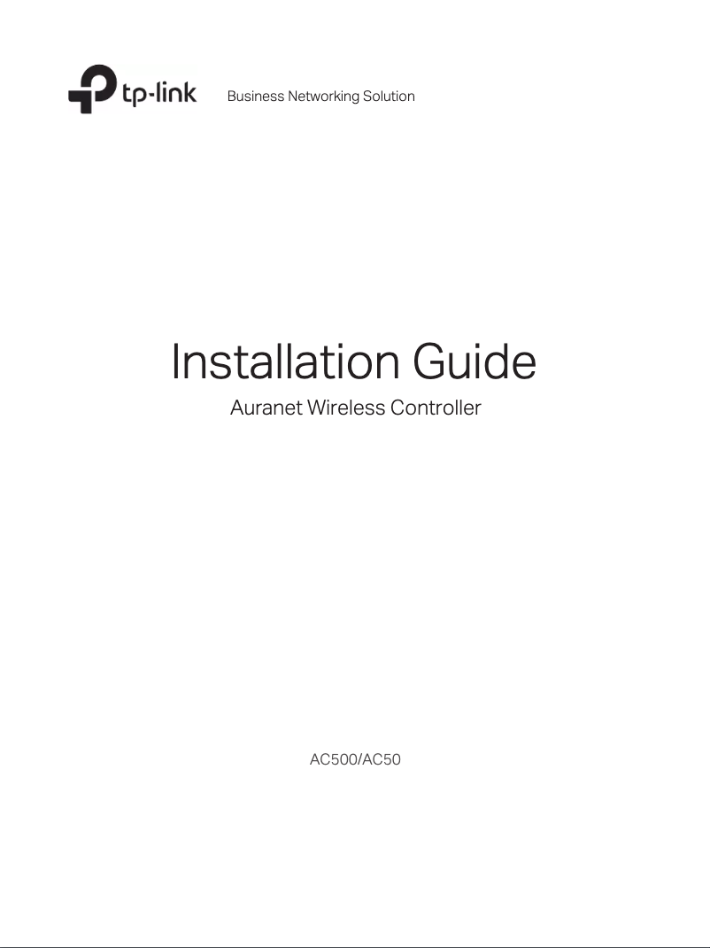 Page 1 de la notice Guide d'installation TP-Link AC500