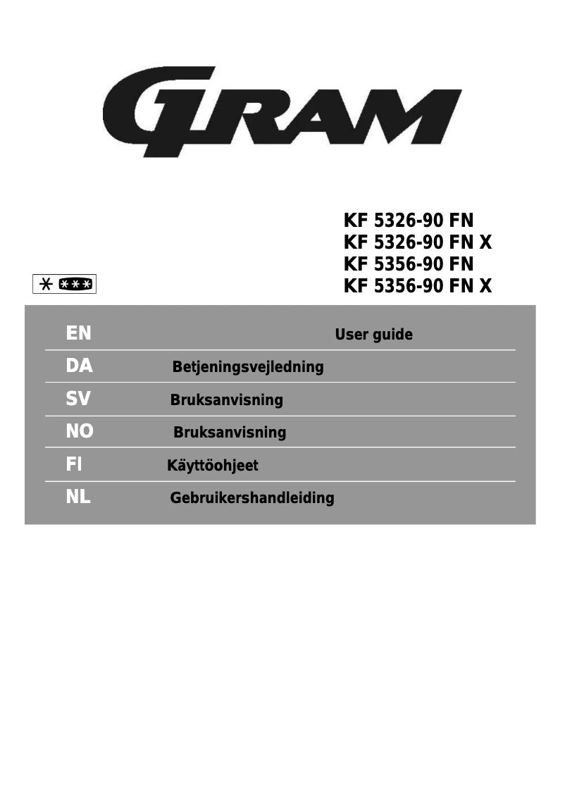 Image de la première page du manuel de l'appareil KF 5356