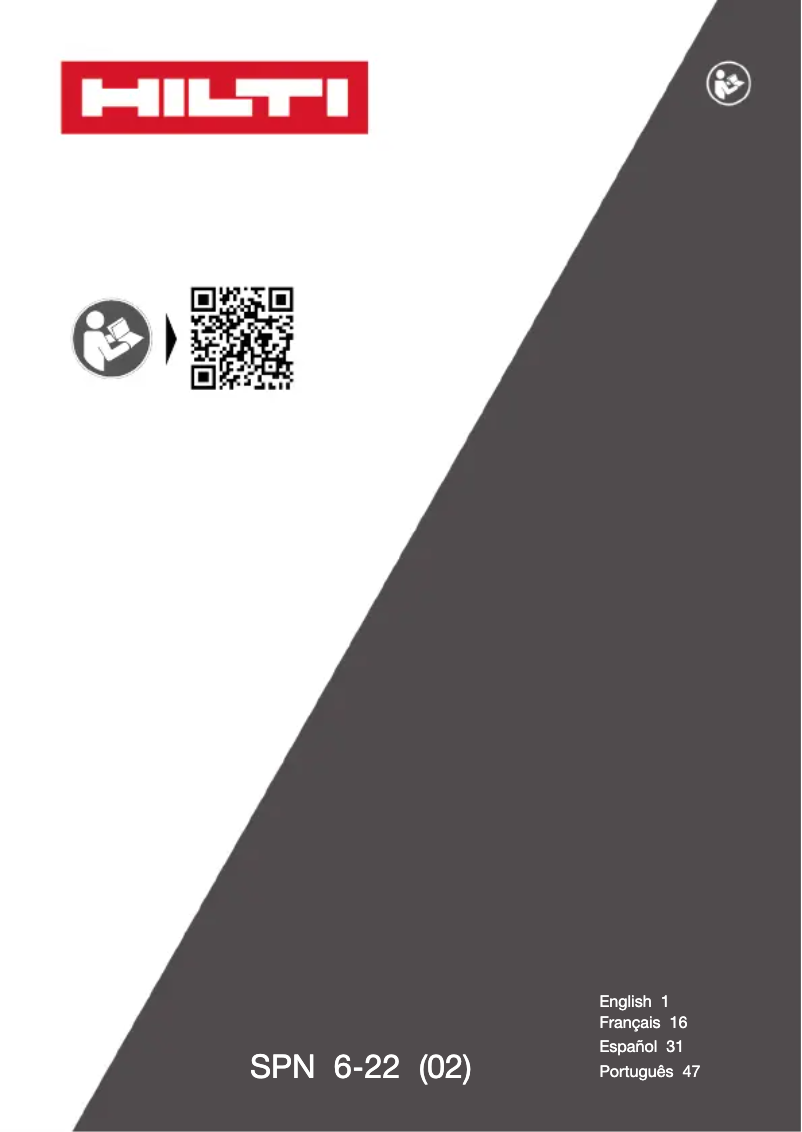 Página 1 del manual Manual de usuario Hilti SPN 6-22 RN
