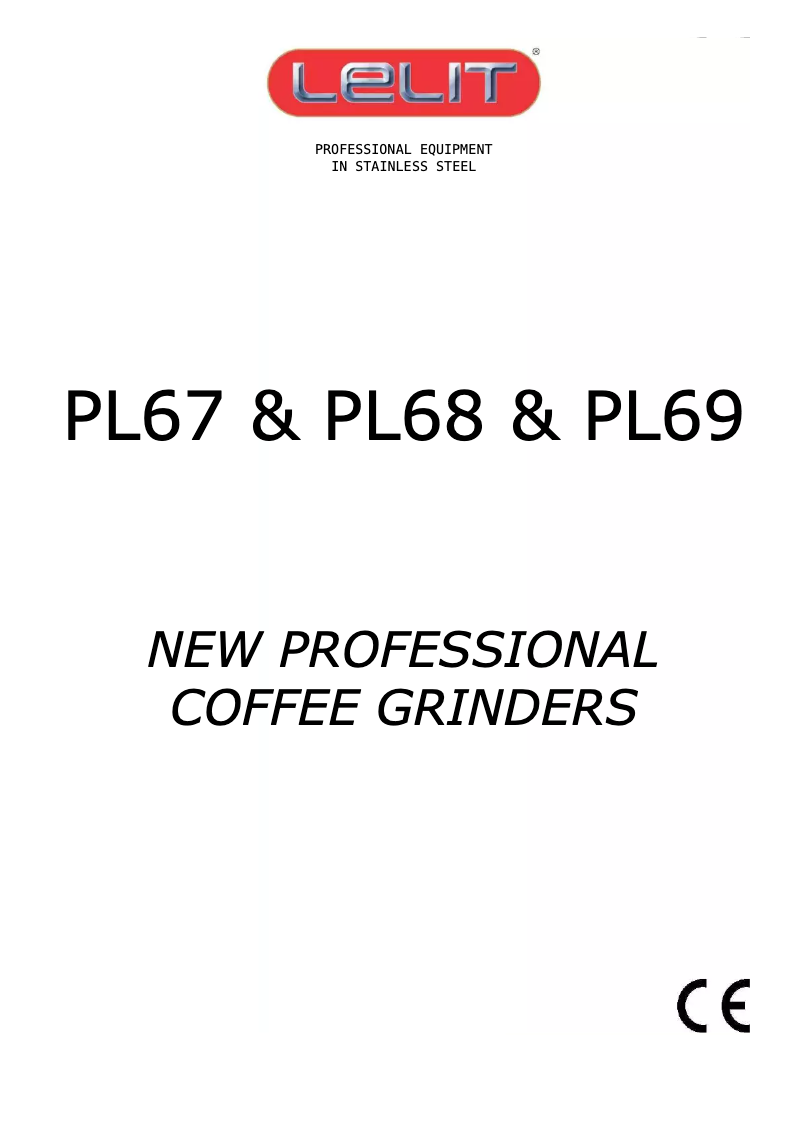 Image de la première page du manuel de l'appareil Gilli PL69