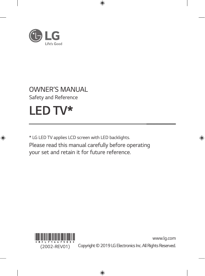 Página 1 del manual Manual de usuario LG 50UM751C0ZA