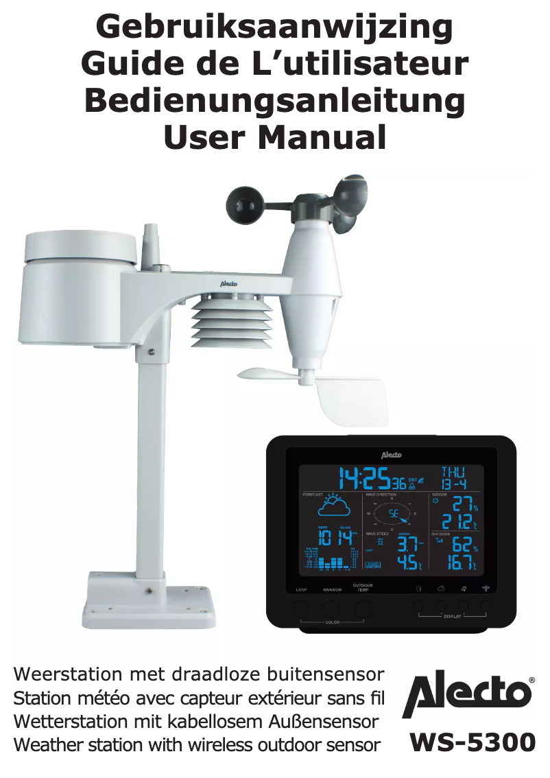 First page image of the manual for WS-5300