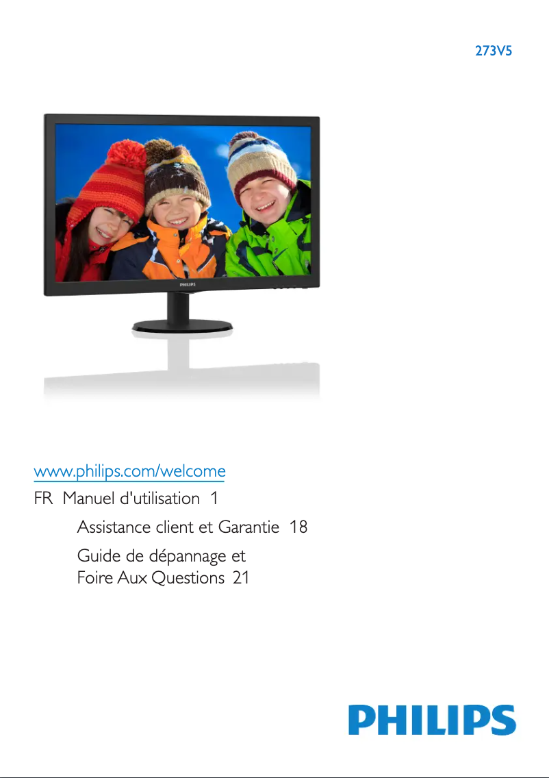 Página 1 del manual Manual de usuario Philips 273V5LHAB