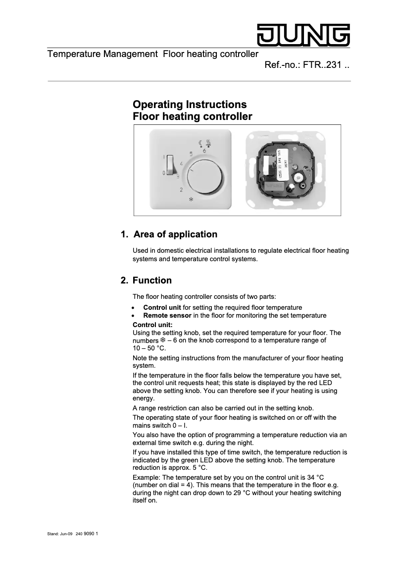 Image de la première page du manuel de l'appareil FTRSL231