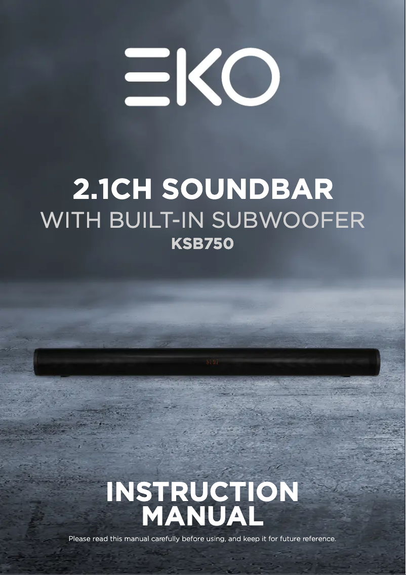 Image de la première page du manuel de l'appareil KSB750