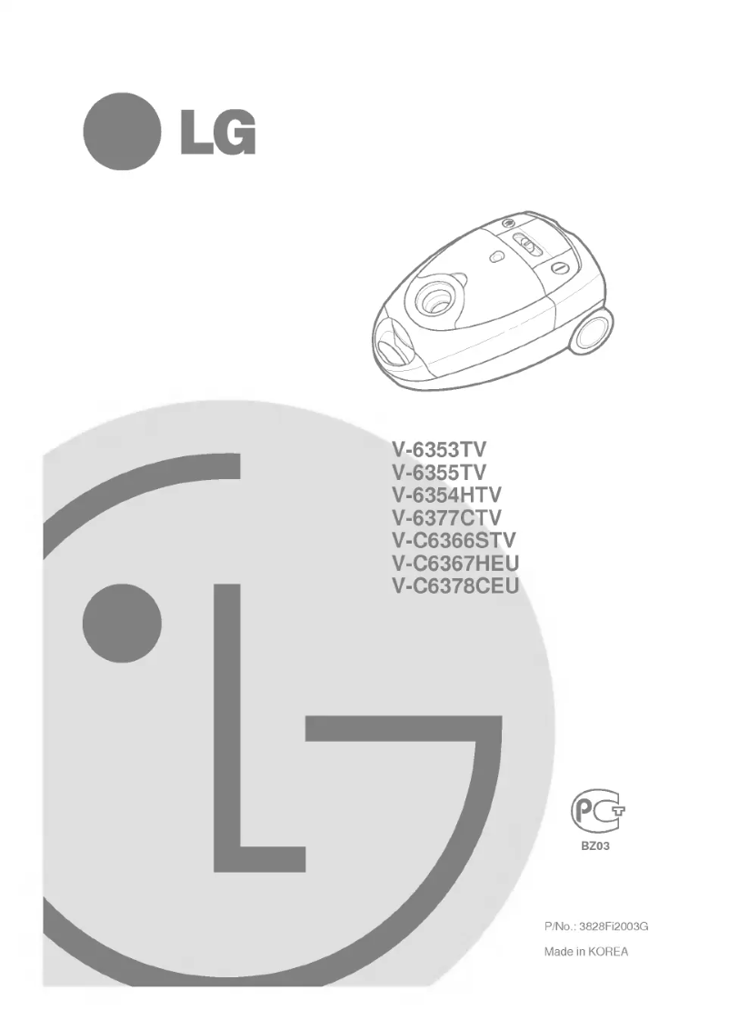 Page n°1 - Manuel utilisateur LG V-C6378CEU