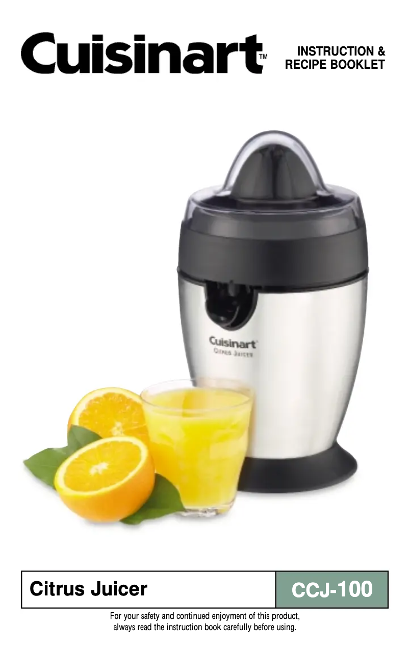 Image de la première page du manuel de l'appareil CCJ-100