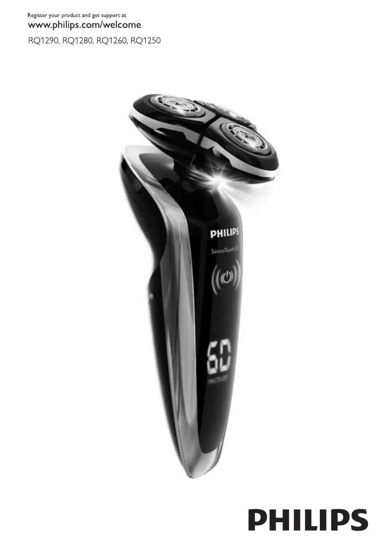 Page n°1 - Manuel utilisateur Philips SensoTouch 3D RQ12 RQ12