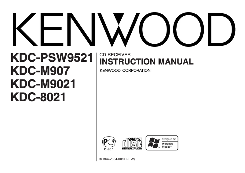 Page n°1 - Manuel utilisateur Kenwood KDC-M907