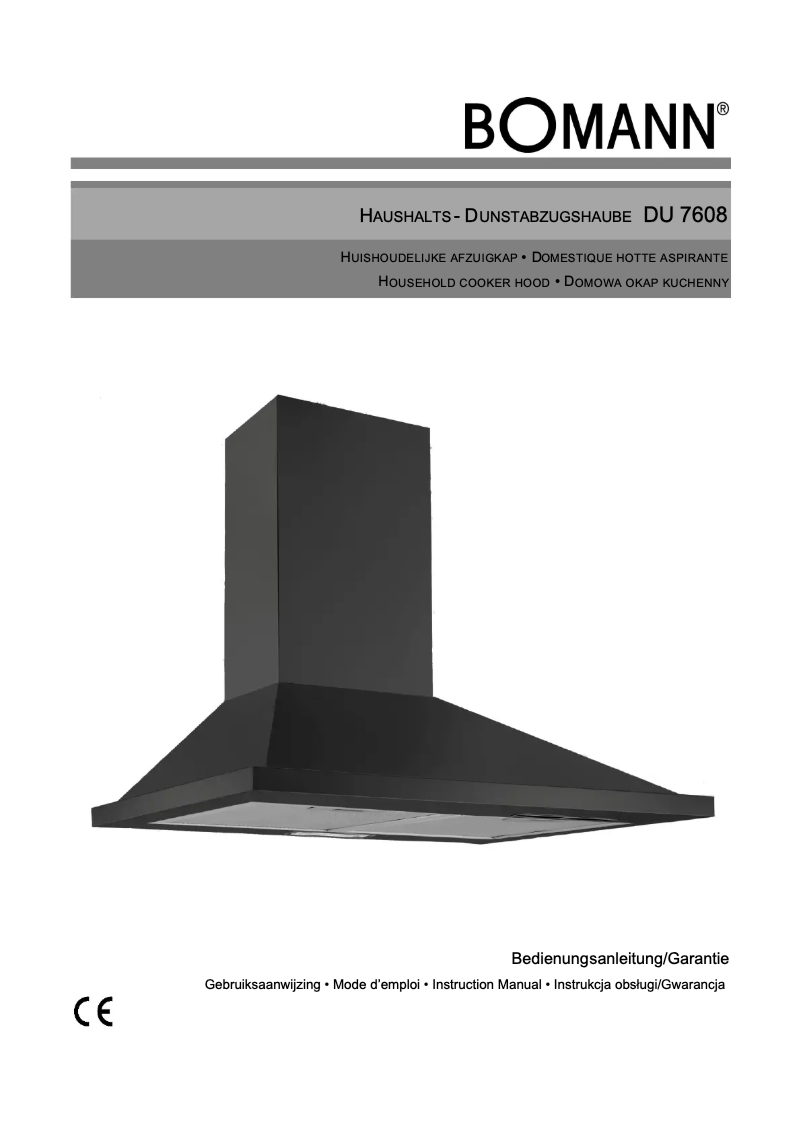 Image de la première page du manuel de l'appareil DU 7608