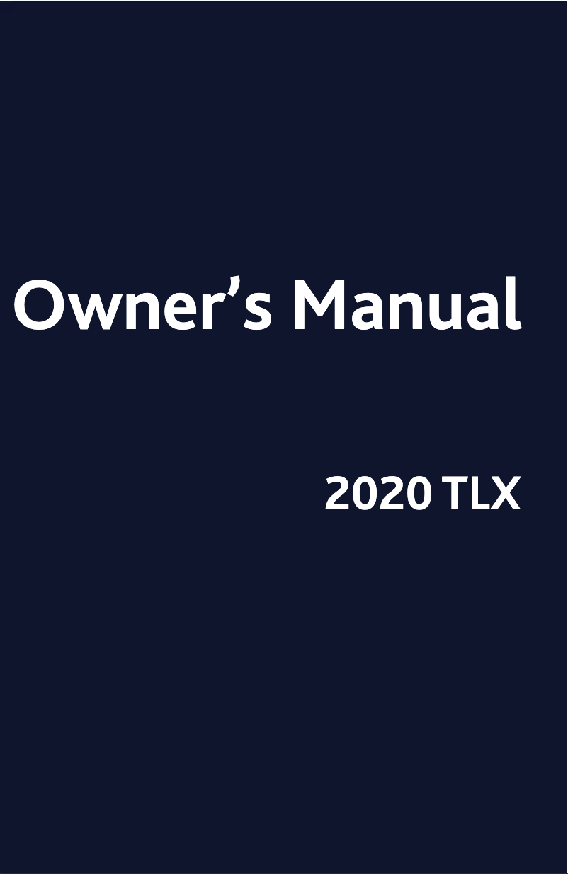Image de la première page du manuel de l'appareil TLX (2020)