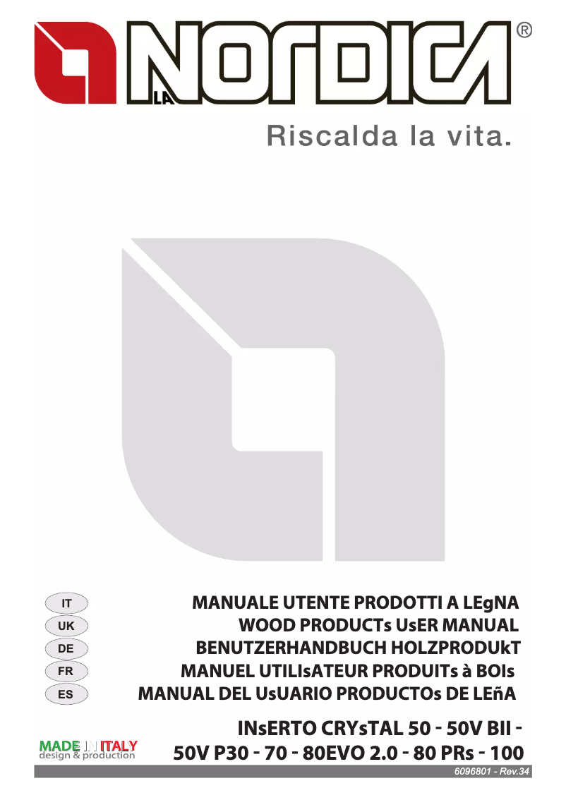 Image de la première page du manuel de l'appareil Inserto 70 Crystal