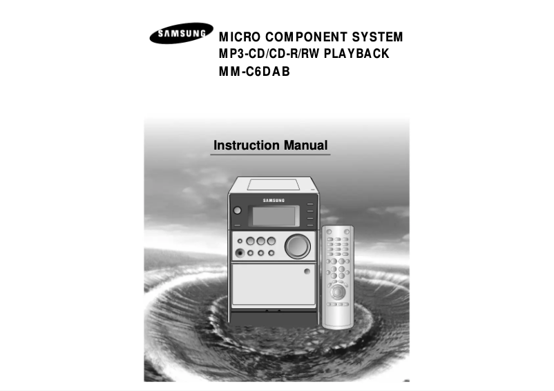 Page 1 de la notice Manuel utilisateur Samsung MMC6DAB