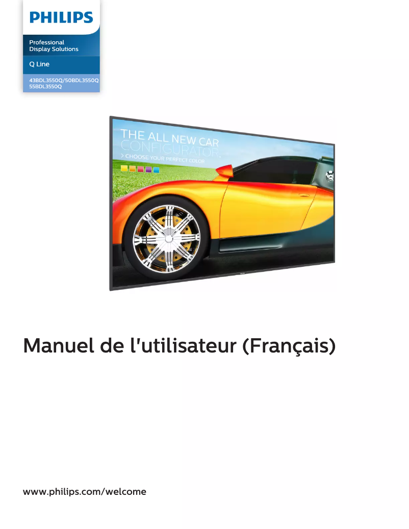 Page n°1 - Manuel utilisateur Philips 50BDL3550Q