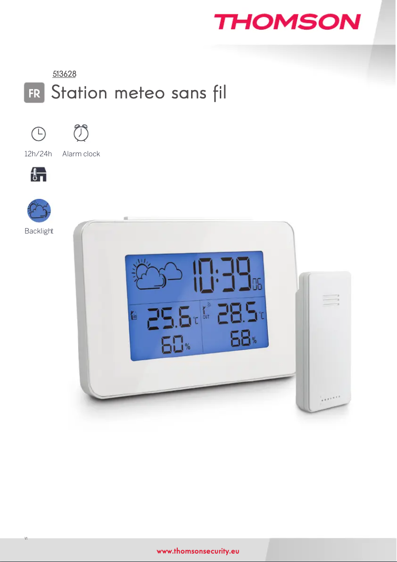 Page 1 de la notice Manuel utilisateur Thomson 513628