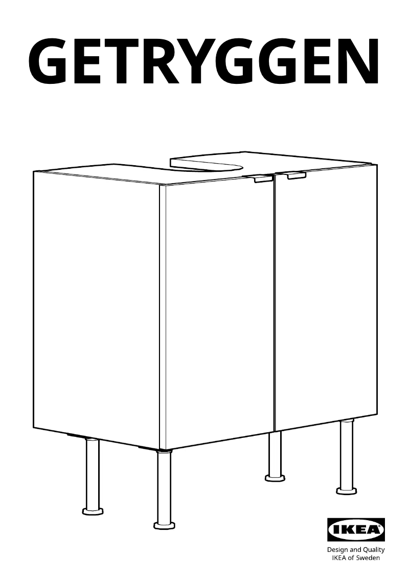 Página 1 del manual Manual de usuario Ikea GETRYGGEN 702.859.38