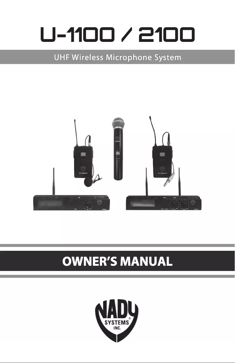 Image de la première page du manuel de l'appareil U-1100