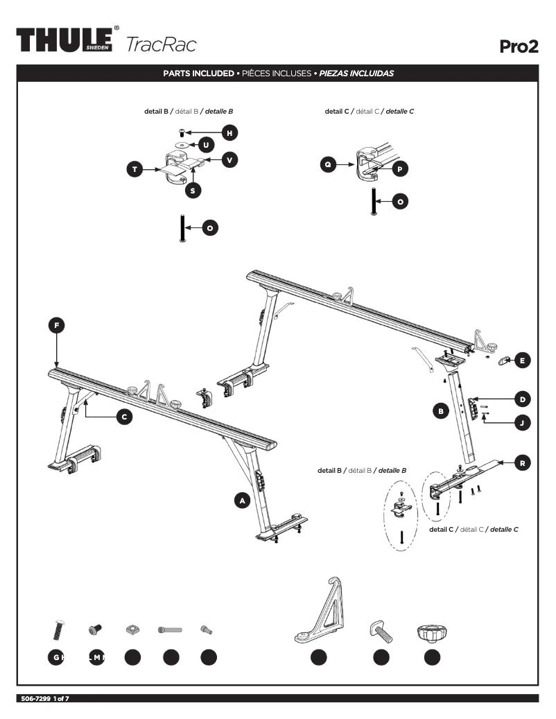 Image de la première page du manuel de l'appareil TracRac Pro 2 37004XT