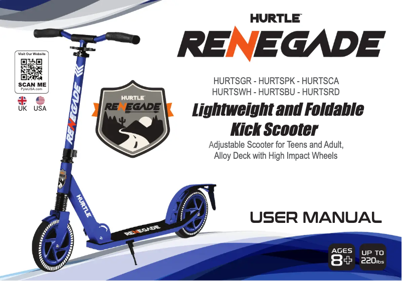 Page 1 de la notice Manuel utilisateur Hurtle Renegade HURTSWH