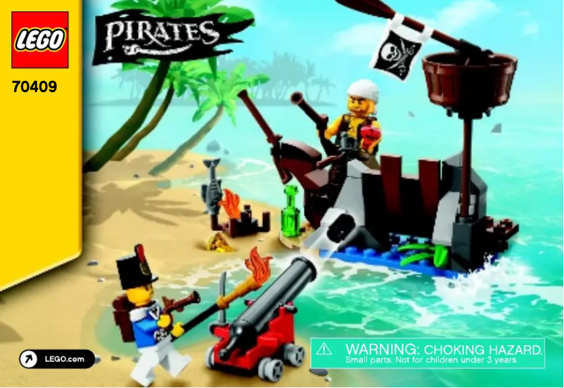 Page 1 de la notice Manuel utilisateur Lego Pirates 70409