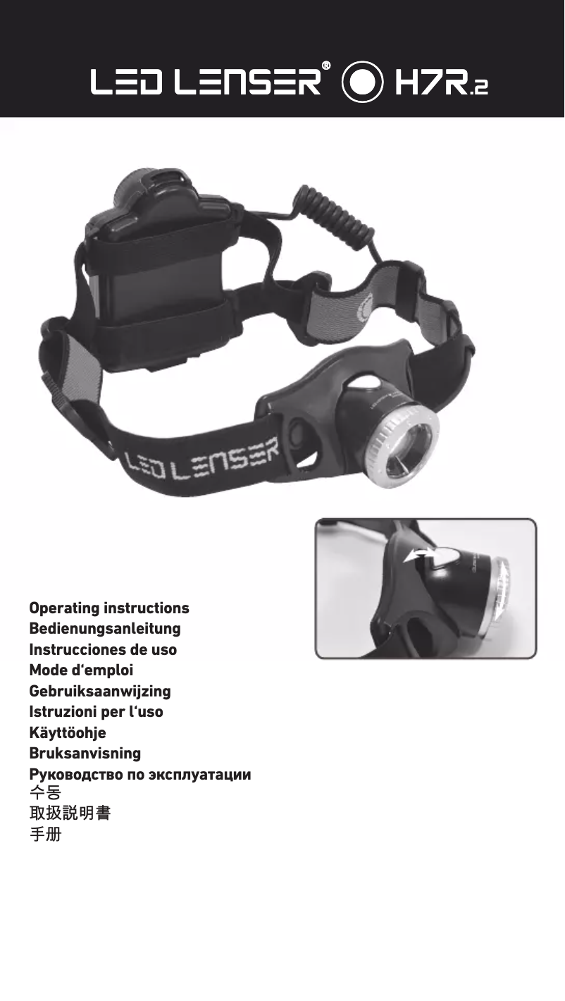 Image de la première page du manuel de l'appareil H7R.2
