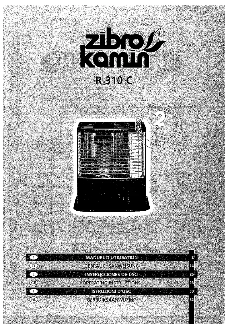 Page 1 de la notice Manuel utilisateur Zibro Kamin R 310 C