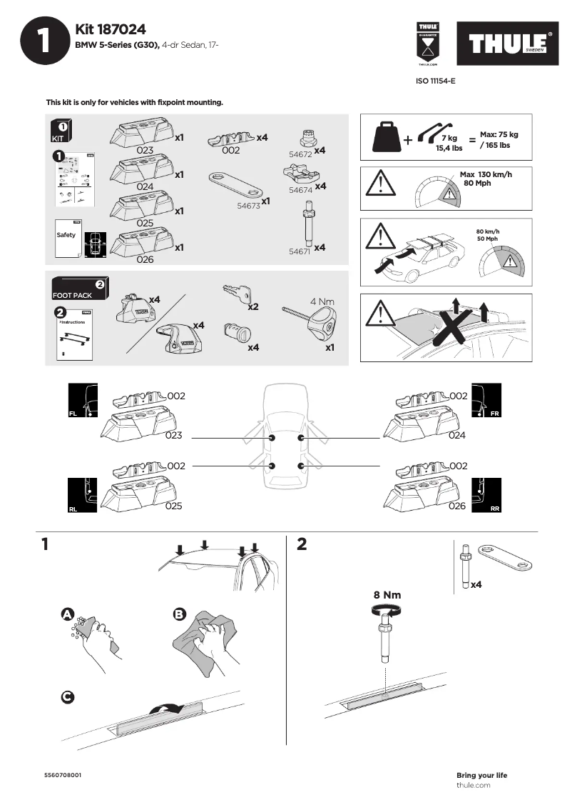 Image de la première page du manuel de l'appareil Kit 187024