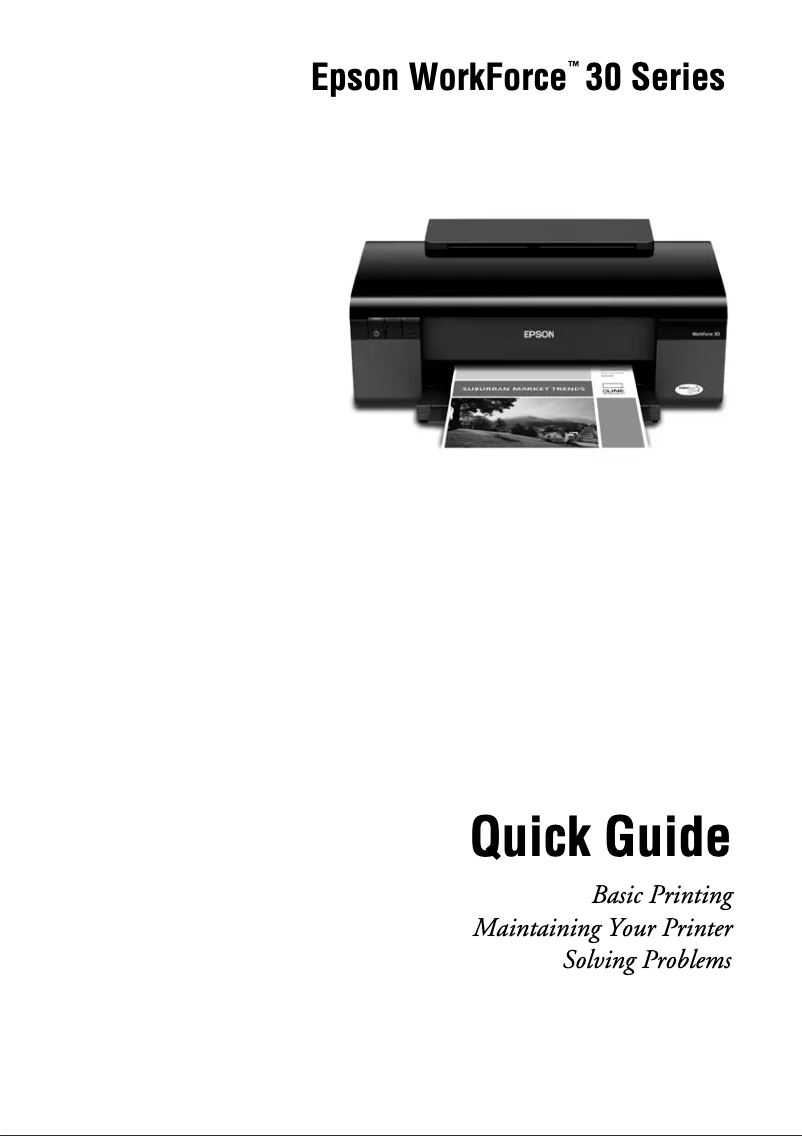 Page n°1 - Manuel utilisateur Epson WorkForce 30