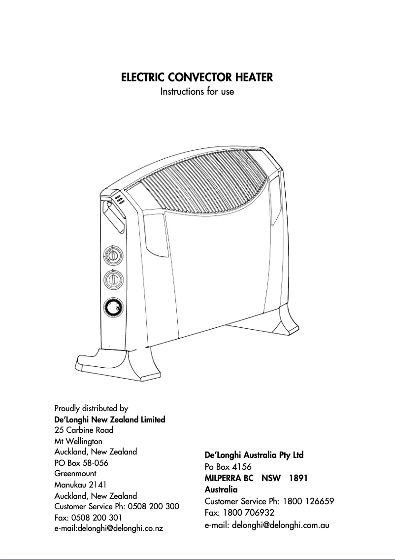 Page 1 de la notice Manuel utilisateur DeLonghi HCS2552FTS