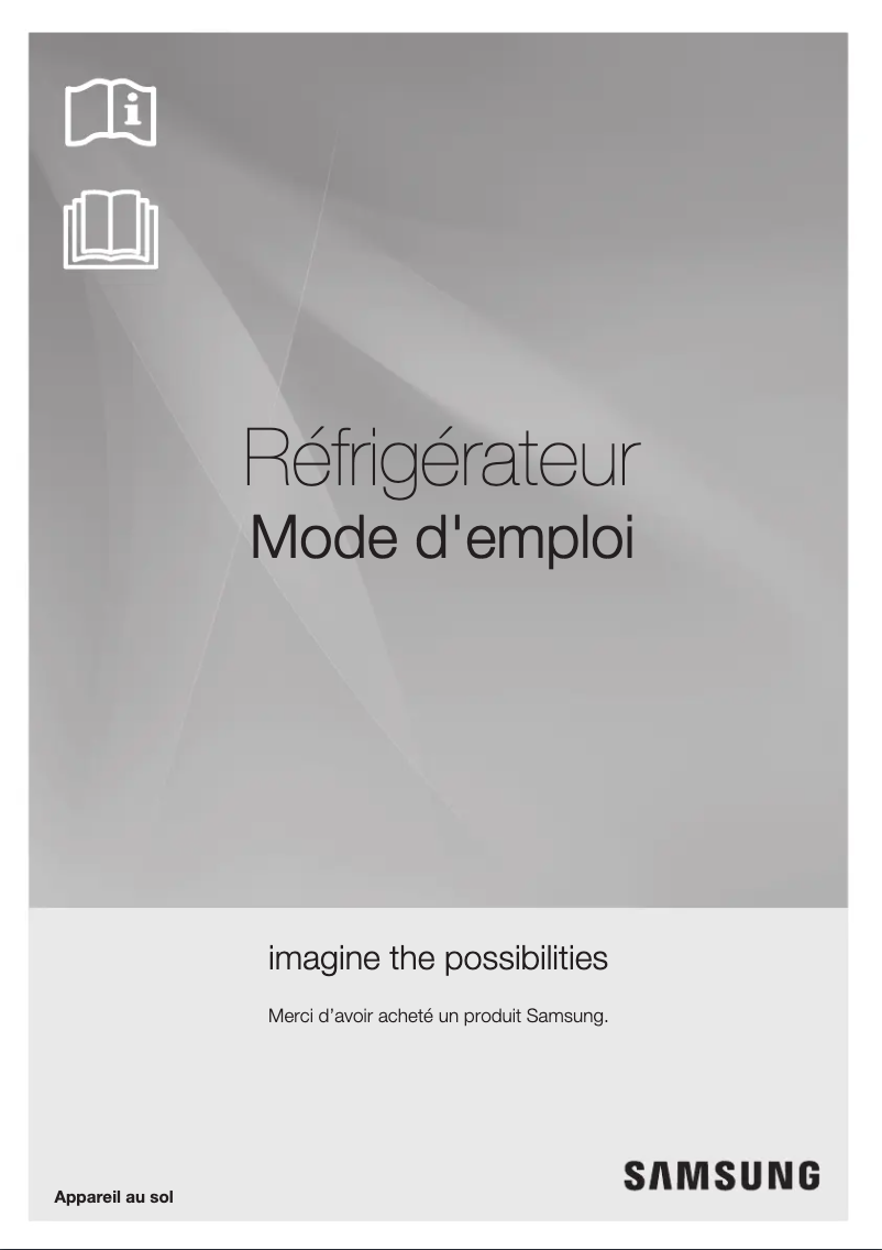 Page n°1 - Manuel utilisateur Samsung RT25HAR4DWW
