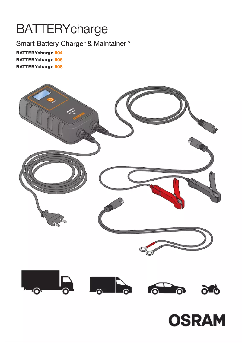 Image de la première page du manuel de l'appareil BATTERYcharge 904