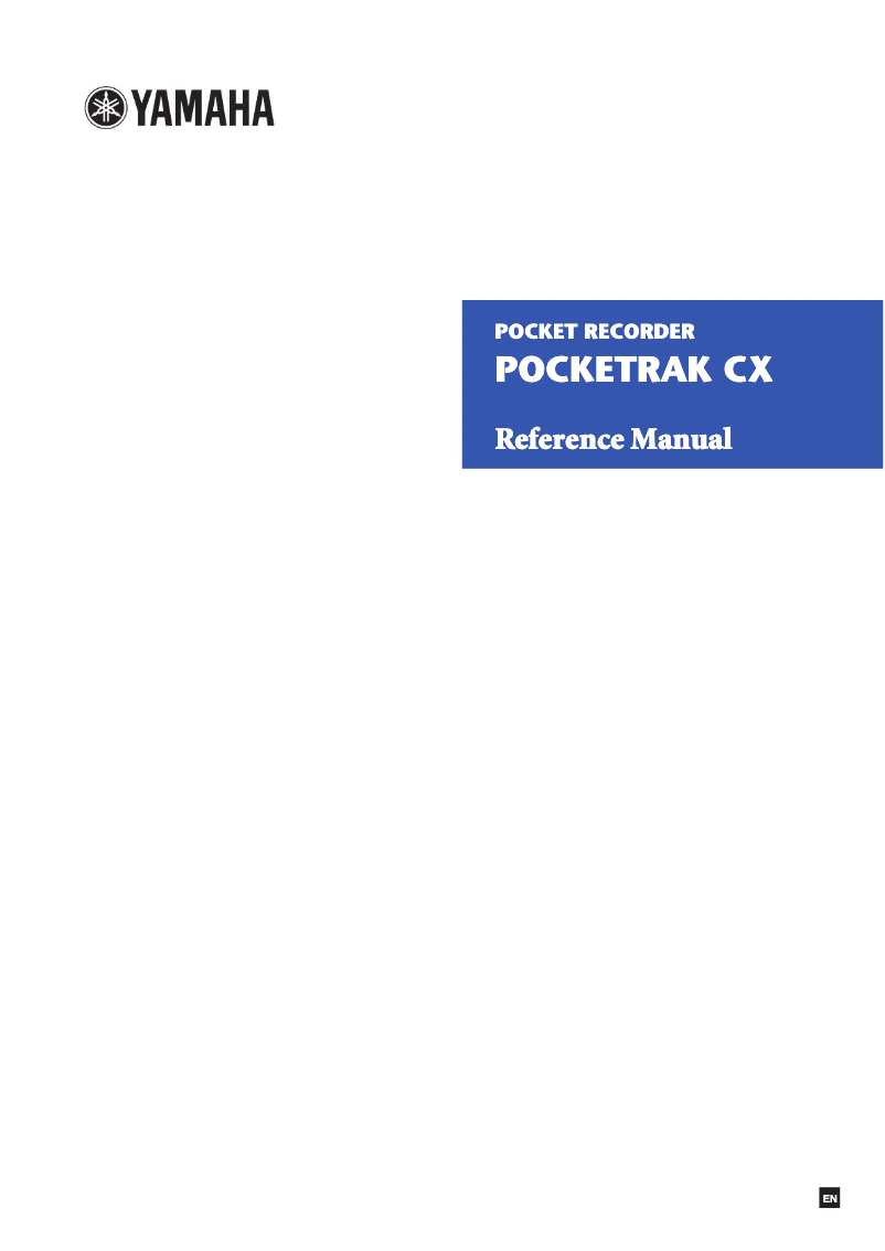 Image de la première page du manuel de l'appareil PockeTrak CX