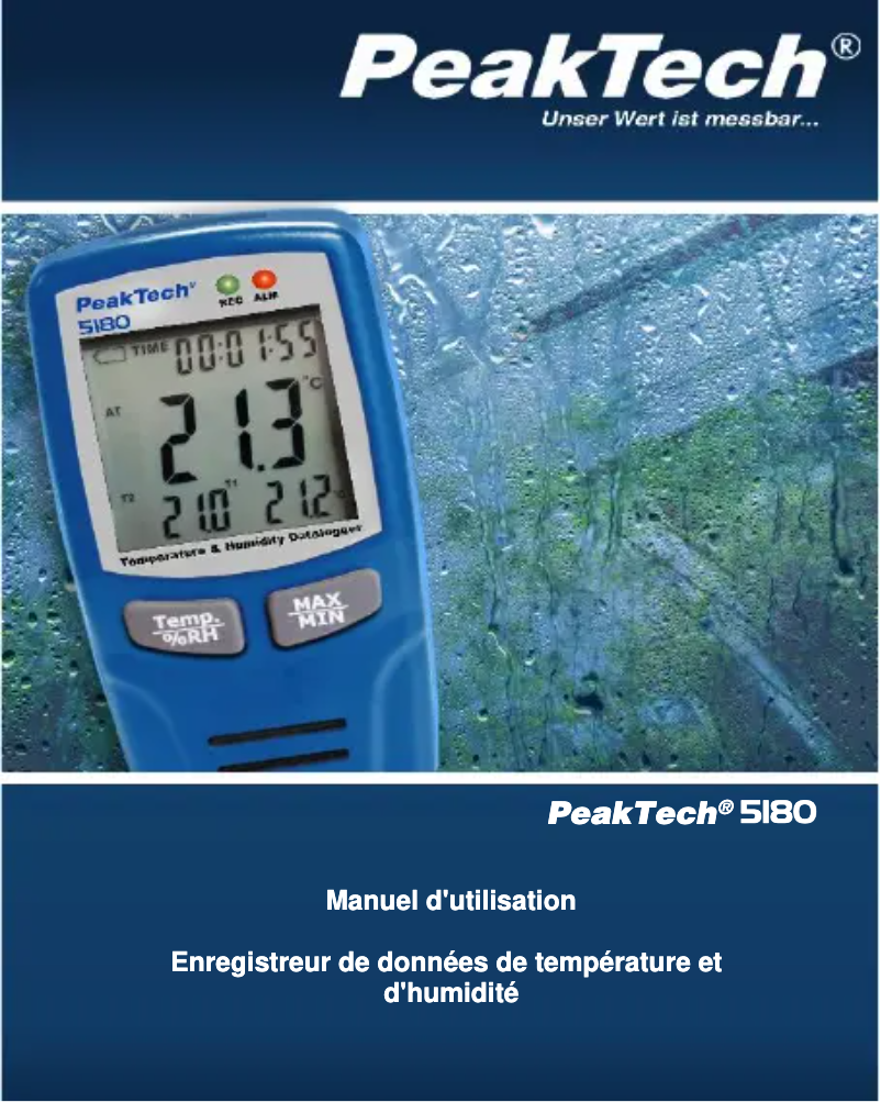 Página 1 del manual Manual de usuario PeakTech 5180