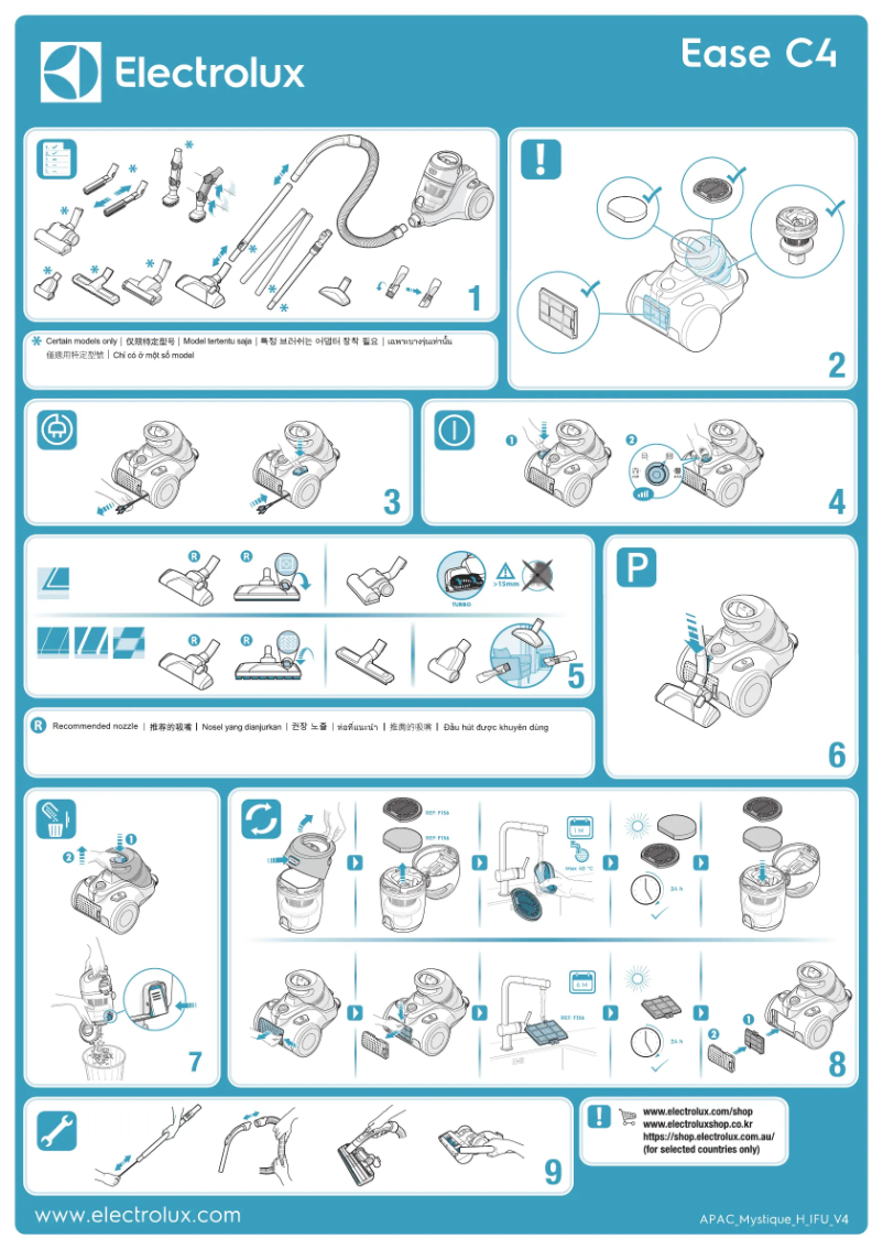 Page n°1 - Manuel utilisateur Electrolux Ease C4 EC41-6SW