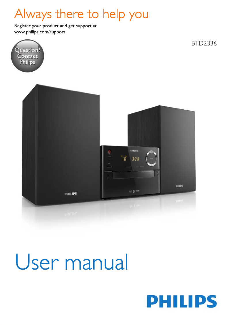 Image de la première page du manuel de l'appareil BTD2336