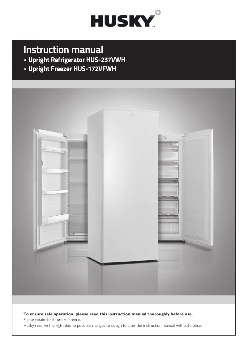 Page n°1 - Manuel utilisateur Husky HUS-237VWH