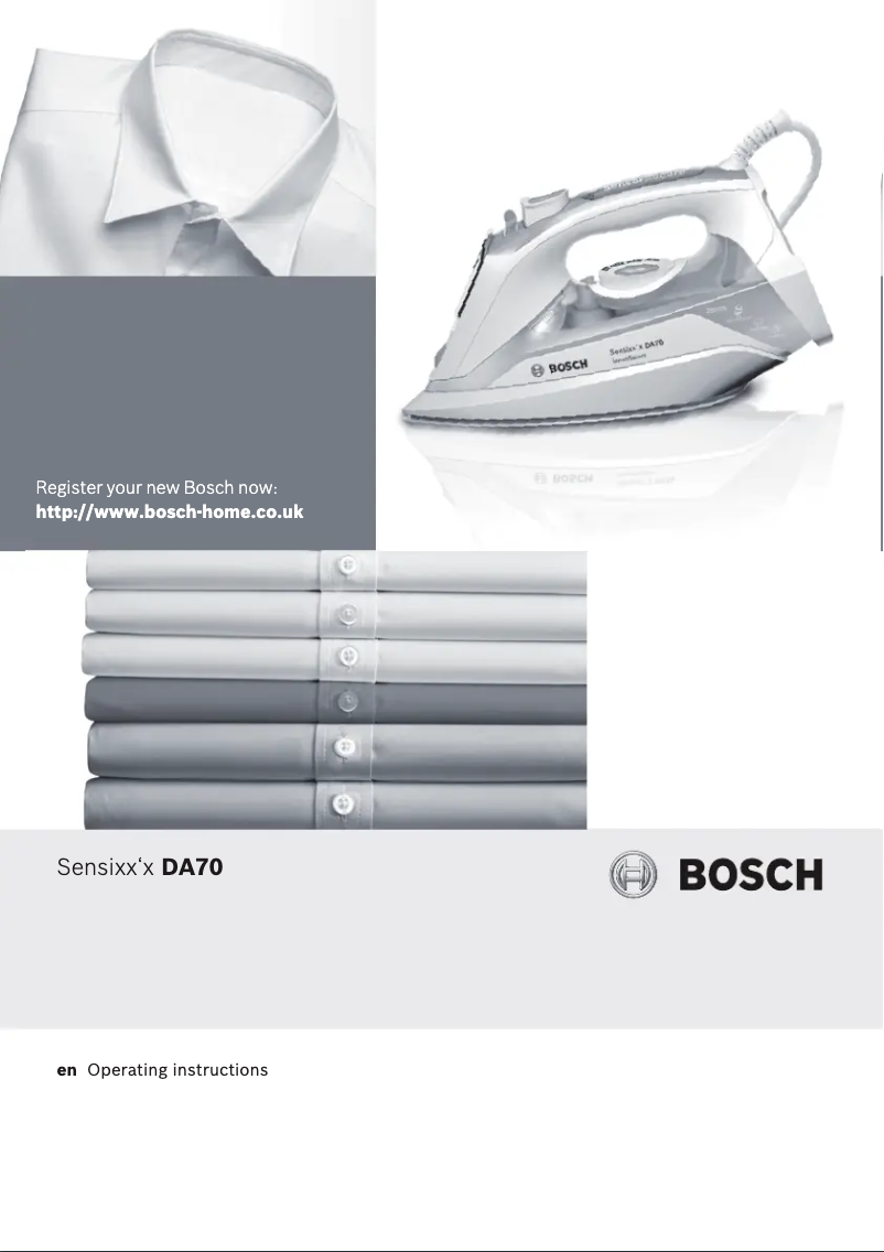Page 1 de la notice Manuel utilisateur Bosch Sensixx'x DA70 SensorSecure i-Temp TDA7060GB