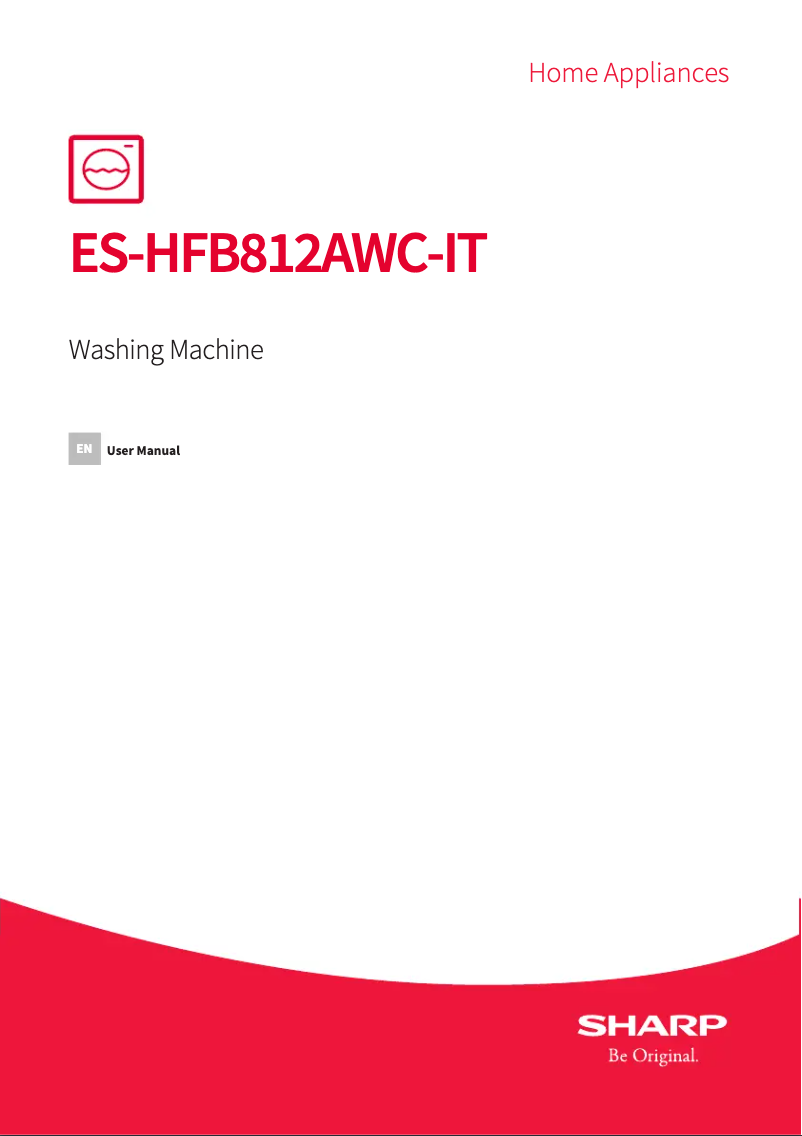 Page n°1 - Manuel utilisateur Sharp ES-HFB812AWC-IT