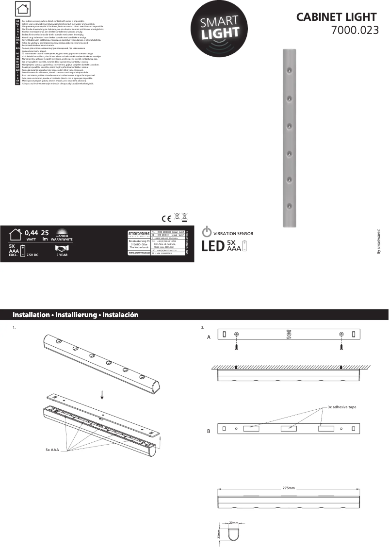 Page n°1 - Manuel utilisateur Smartwares 10.014.79