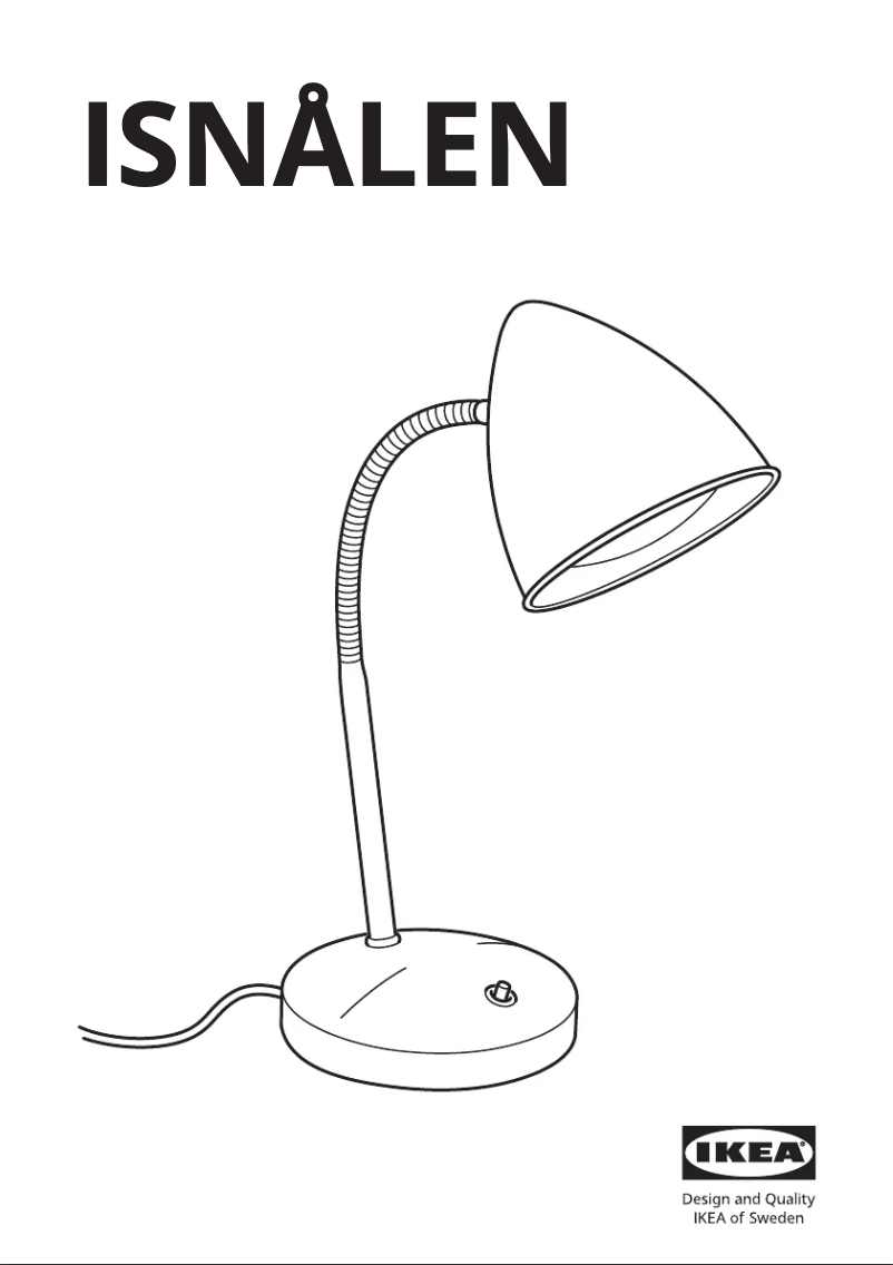 Image de la première page du manuel de l'appareil ISNÅLEN 805.143.69