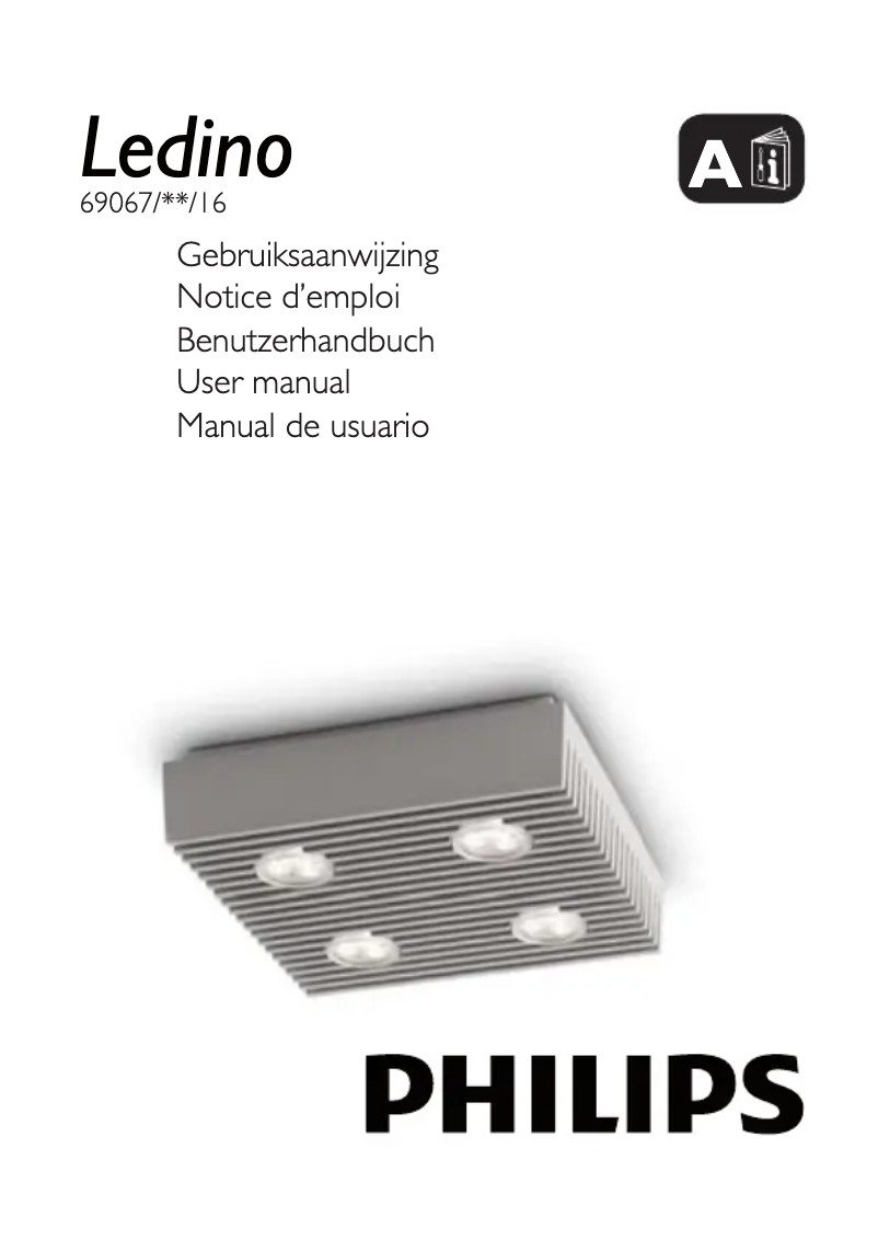 Page 1 de la notice Manuel utilisateur Philips Ledino 690678716