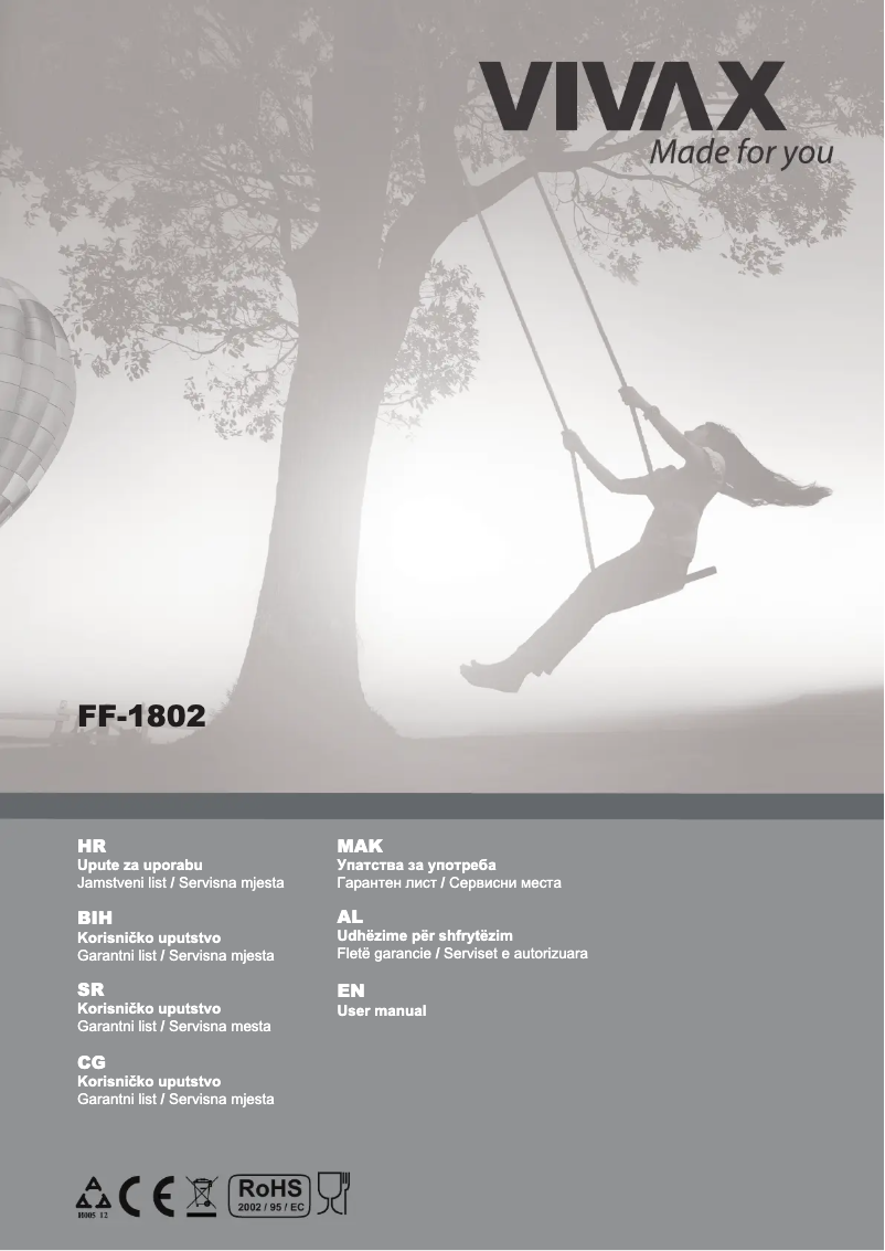 Página 1 del manual Manual de usuario Vivax FF-1802