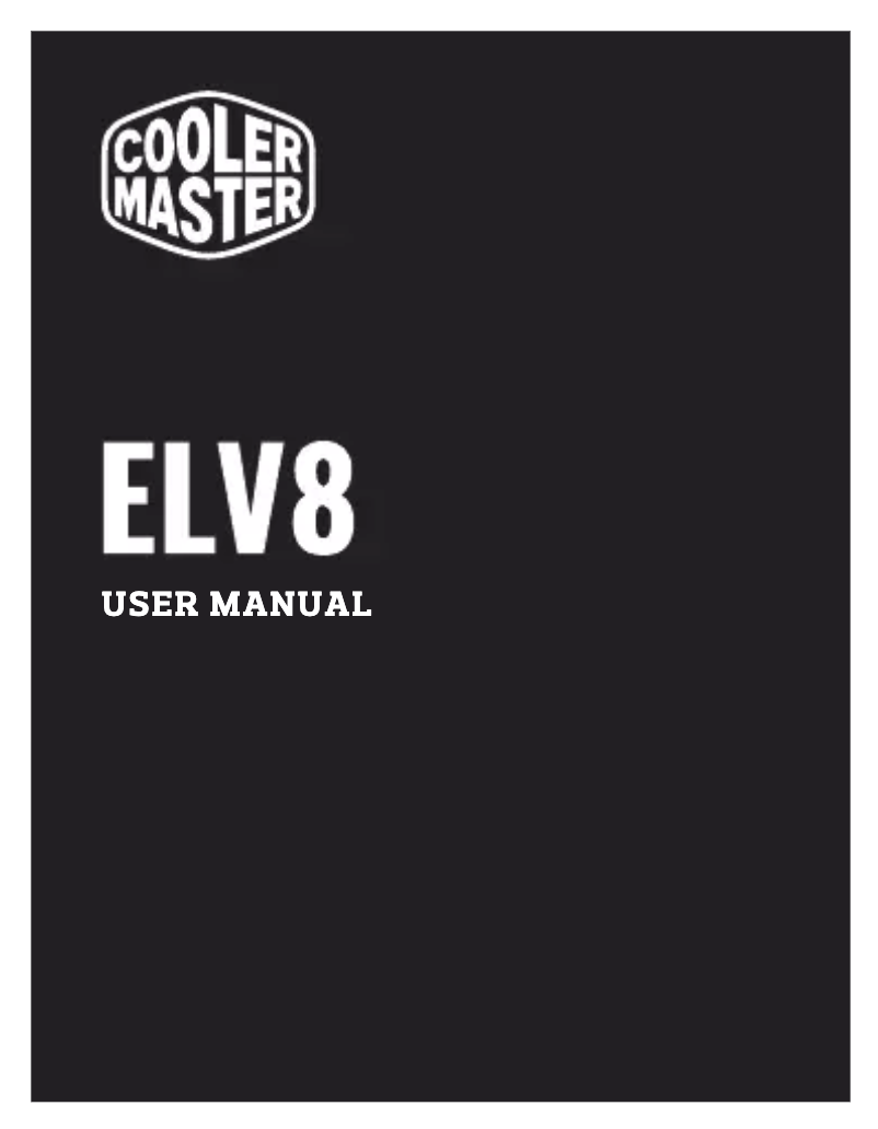 Page 1 de la notice Mode d'emploi Cooler Master ELV8
