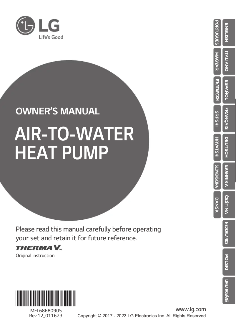 Page 1 de la notice Manuel utilisateur LG HN1616