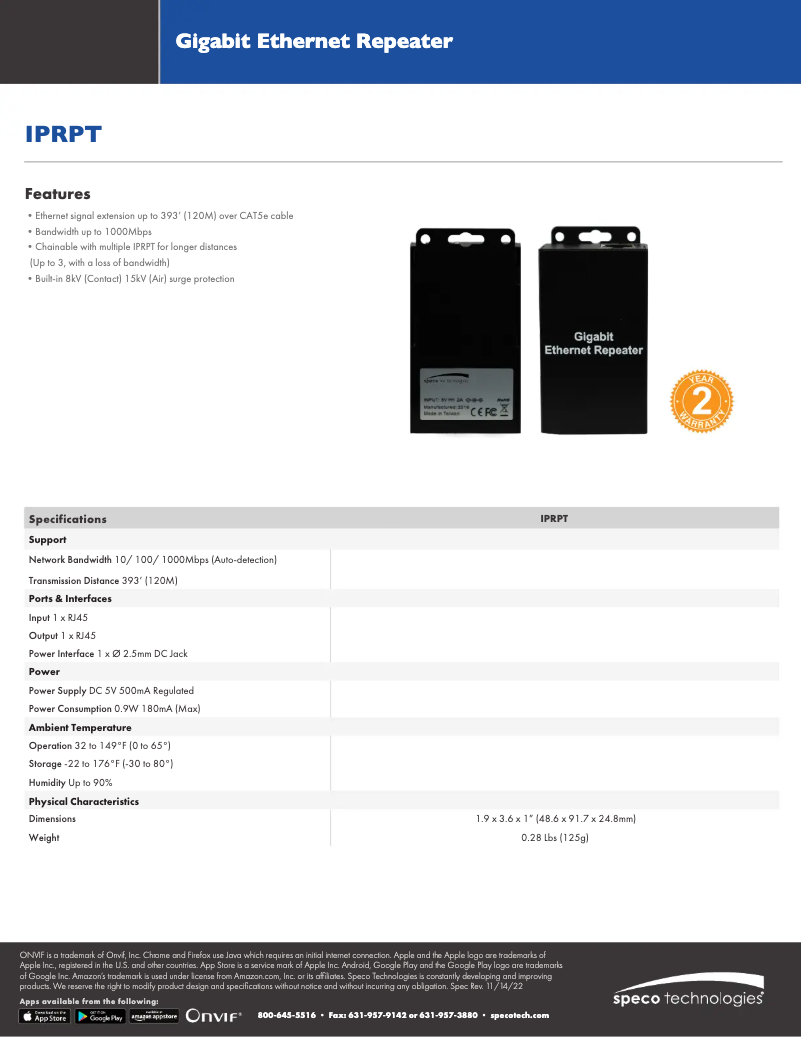 Image de la première page du manuel de l'appareil IPRPT