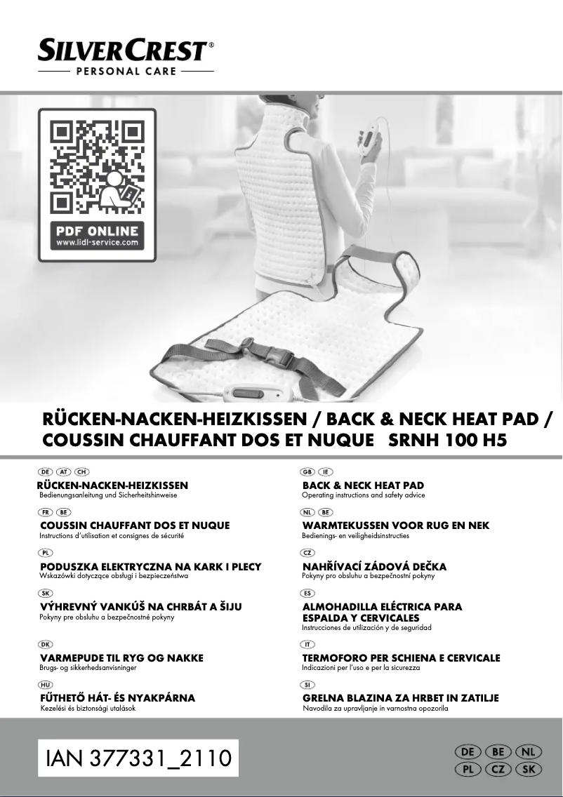 Page n°1 - Manuel utilisateur SilverCrest SRNH 100 H5