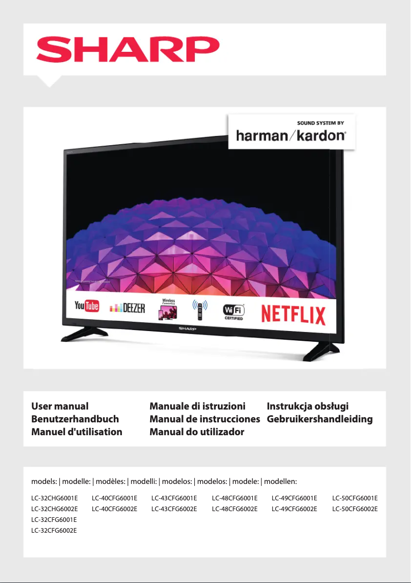 Page 1 de la notice Manuel utilisateur Sharp LC-48CFG6002E